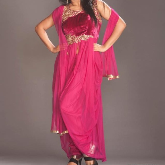 dhoti style one piece dress